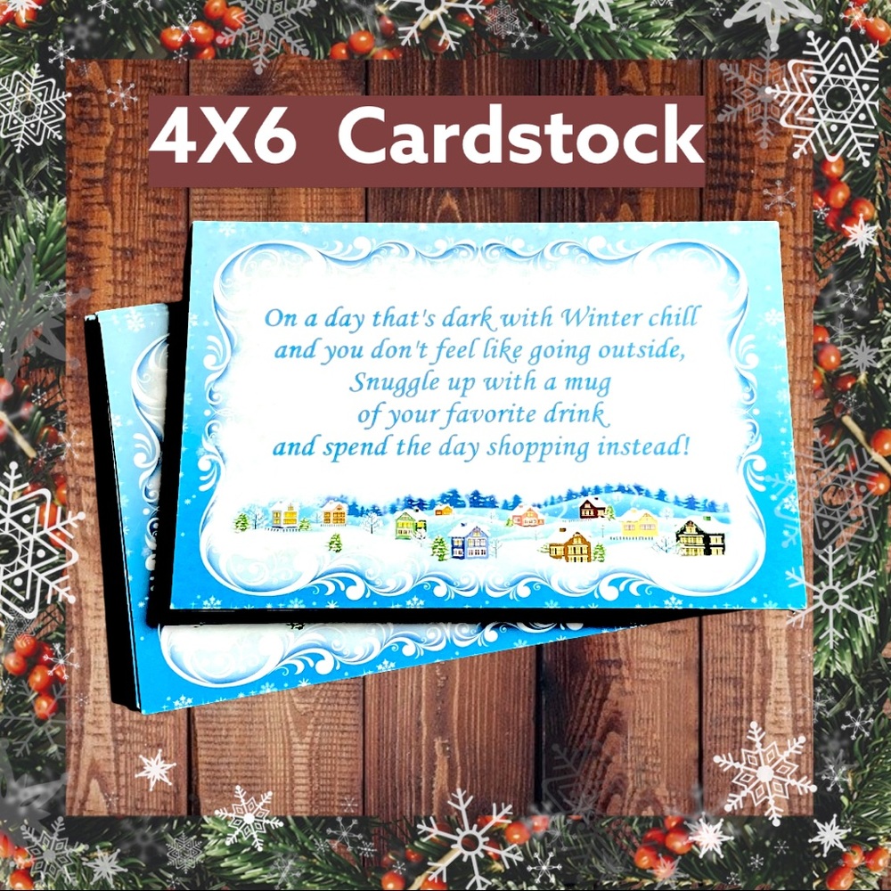 50 Winter Cards 4X6 Post Cards  Christmas PRICE IS FIRM